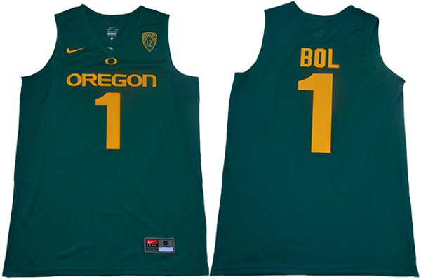 Men Oregon Ducks #1 Bol Green Nike NCAA Jerseys->ncaa teams->NCAA Jersey